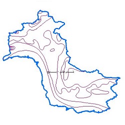 دانلود شیپ فایل خطوط هم تبخیر حوضه آبریز رودخانه های بین بندر عباس – سدیج