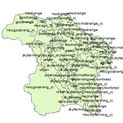 نقشه کاربری اراضی شهرستان پیرانشهر