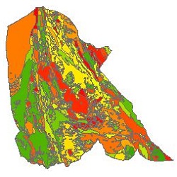 نقشه زمین شناسی شهرستان زاهدان