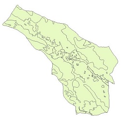 نقشه کاربری اراضی شهرستان تیران و کرون