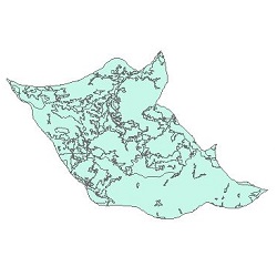 نقشه کاربری اراضی شهرستان  رودبار