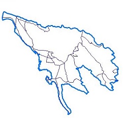 نقشه راه های ارتباطی حوضه آبریز رودخانه حله