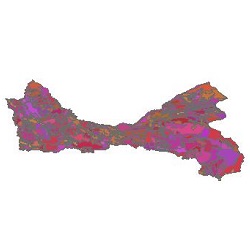 نقشه زمین شناسی حوضه آبریز رودخانه ارس