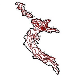 دانلود شیپ فایل خطوط همدمای حوضه آبریز رودخانه های مرزی غرب