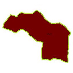 شیپ فایل محدوده سیاسی شهرستان داراب