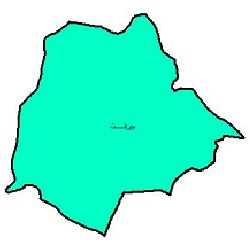 شیپ فایل محدوده سیاسی شهرستان جیرفت
