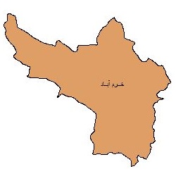 شیپ فایل محدوده سیاسی شهرستان خرم آباد