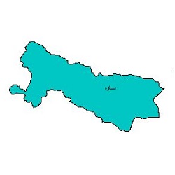 شیپ فایل محدوده سیاسی شهرستان ساوه