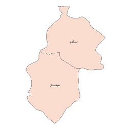 شیپ فایل بخشهای شهرستان مهاباد