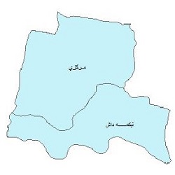 شیپ فایل بخشهای شهرستان بستان آباد