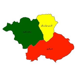 شیپ فایل بخشهای شهرستان زنجان