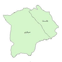 شیپ فایل بخشهای شهرستان  گچساران