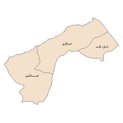 شیپ فایل بخشهای شهرستان پارس آباد