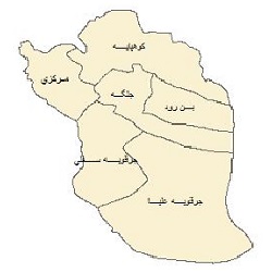 شیپ فایل بخشهای شهرستان اصفهان