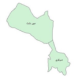 شیپ فایل بخشهای شهرستان نجف آباد