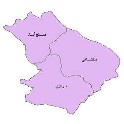 شیپ فایل بخشهای شهرستان مهران