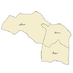 شیپ فایل بخشهای شهرستان داراب