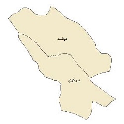شیپ فایل بخشهای شهرستان  فیروز آباد