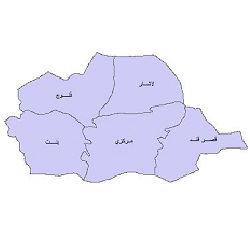 شیپ فایل بخشهای شهرستان نیکشهر