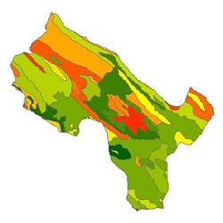 نقشه زمین شناسی شهرستان فریدن