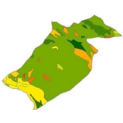 نقشه زمین شناسی شهرستان مبارکه