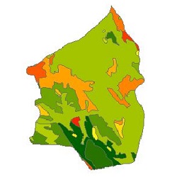 نقشه زمین شناسی شهرستان سمیرم سفلی