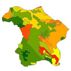 نقشه ی زمین شناسی شهرستان پیرانشهر