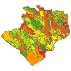 نقشه ی زمین شناسی شهرستان نهبندان
