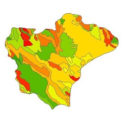 نقشه ی زمین شناسی شهرستان ایجرود