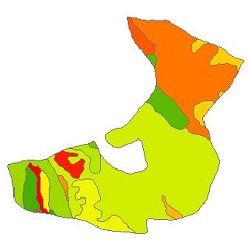 نقشه ی زمین شناسی شهرستان خرمدره