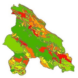 نقشه ی زمین شناسی شهرستان مشهد