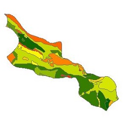 نقشه ی زمین شناسی شهرستان استهبان