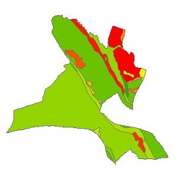 نقشه ی زمین شناسی شهرستان امیدیه