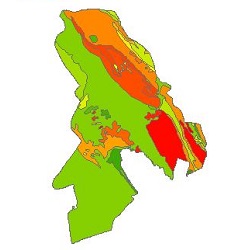 نقشه ی زمین شناسی شهرستان رامهرمز