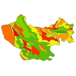 نقشه ی زمین شناسی شهرستان کامیاران