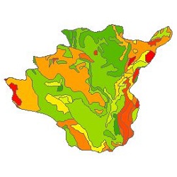 نقشه ی زمین شناسی شهرستان سنندج