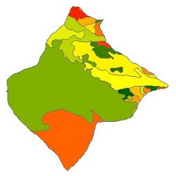 نقشه ی زمین شناسی شهرستان آبیک