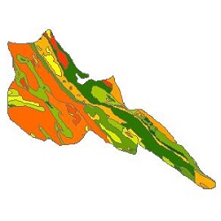 نقشه ی زمین شناسی شهرستان گیلانغرب