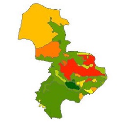 نقشه ی زمین شناسی شهرستان هرسین