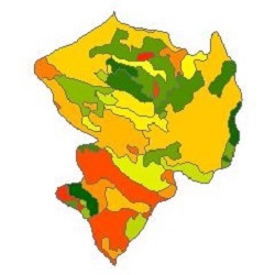 نقشه ی زمین شناسی شهرستان کنگاور