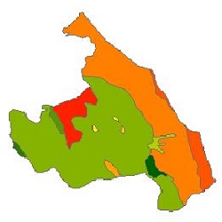 نقشه ی زمین شناسی شهرستان پاوه