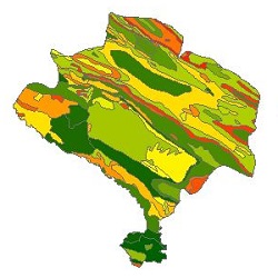 نقشه ی زمین شناسی شهرستان پلدختر
