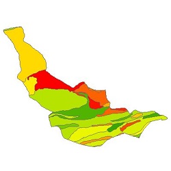 نقشه ی زمین شناسی شهرستان نکا