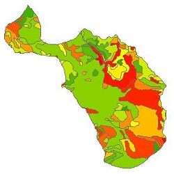 نقشه ی زمین شناسی شهرستان دلیجان