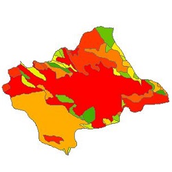 نقشه ی زمین شناسی شهرستان خمین